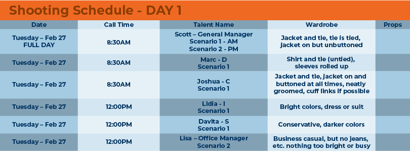 Video Shooting Schedule Template Download | Reflection Software video-shooting-schedule-template-download-reflection-software