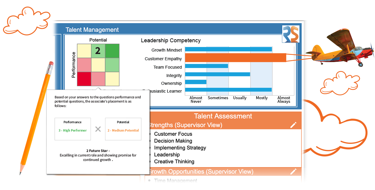 Talent Management editor window.